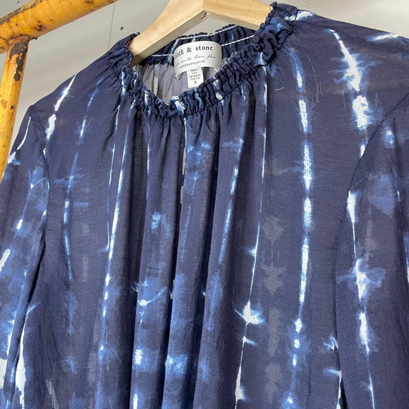 Anthropologie Cloth & Stone Tie Dye Blouse - Picture 9 of 10